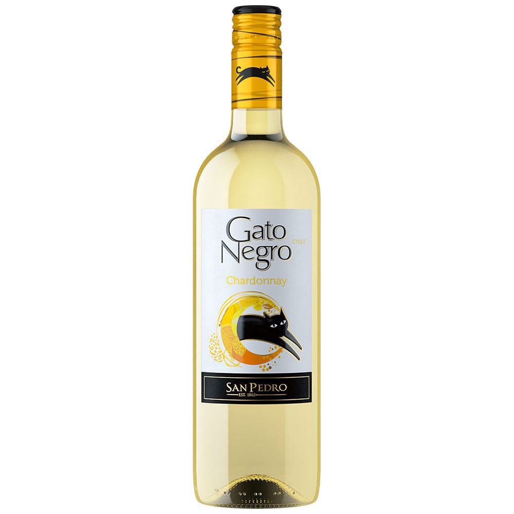 Вино Gato Negro Chardonnay сухе біле 12.5% 0.75 л